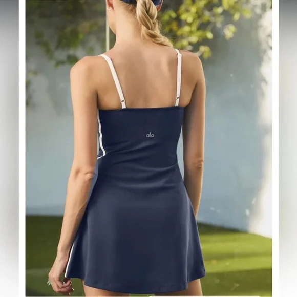 princess polly baby blue dress Superdry Athletic essentials jersey maxi cami dress in richest navy